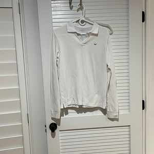 White long sleeve polo from Vineyard Vines